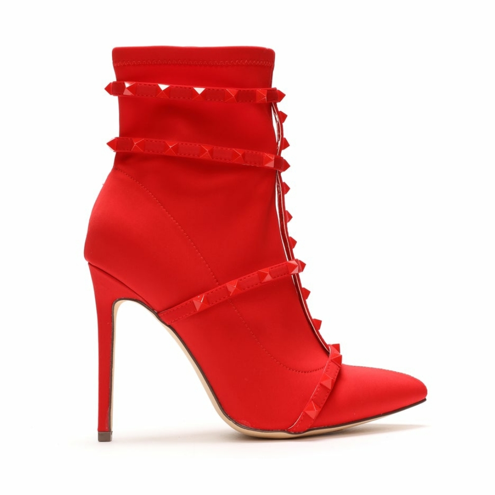 Red studded stiletto